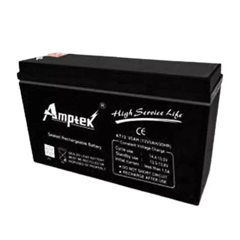 Amptek AT12-5 12V 5Ah Sealed SMF Industrial Battery Maintenance-Free | EnvMart
