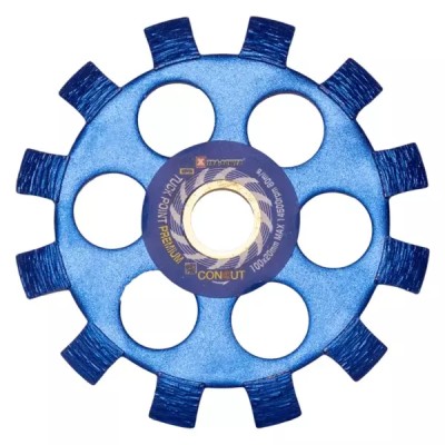 XTRA POWER Concut Crack Wheel 4 Inch V Type Diamond Saw Blade Wet, 20 mm Bore, Pack of 50 | EnvMart