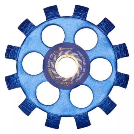 XTRA POWER Concut Crack Wheel 4 Inch V Type Diamond Saw Blade Wet, 20 mm Bore, Pack of 50 | EnvMart