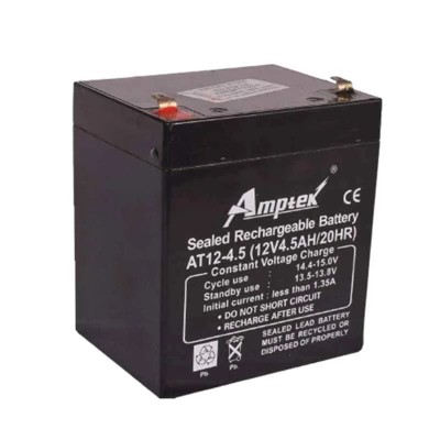 Amptek AT12-4.5 12V 4.5Ah SMF Sealed Rechargeable Industrial Battery | EnvMart