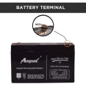 Amptek AT6-7 Sealed Rechargeable SMF Battery 6V 7Ah Black Valve-Regulated VRLA | EnvMart