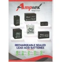 Amptek AT12-1.3 Sealed 12V 1.3Ah SMF Industrial Battery, Black | EnvMart