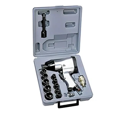 Techno AT5004 SG 1/2 Inch Air Impact Wrench Kit, 340 Nm, 7000 RPM, 17 Pcs | EnvMart