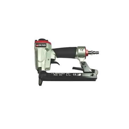 Akari 8016 Pneumatic Wide Crown Air Stapler 21 Gauge Aluminium Alloy | EnvMart