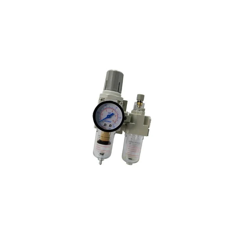 Kobmax KX-AC2010-02 1/4 Inch FRL Unit with Gauge | Filter, Regulator, Lubricator | Air Compressor Accessory | EnvMart