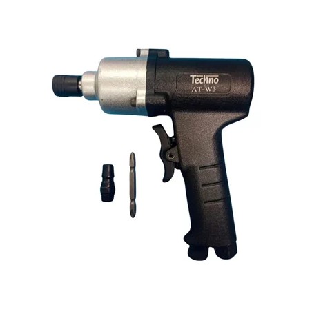 Techno AT W3 Piston Type Pneumatic Screwdriver 1/4 Inch 9000 RPM 15–110 Nm Torque | EnvMart