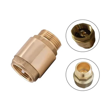 1 Inch Brass Non-Return Valve (NRV), Threaded, 0.10 kg | Fluid Control | EnvMart