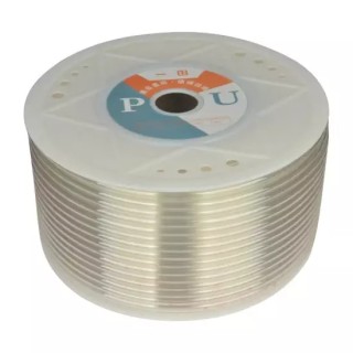 Akari KR-14X10 Transparent Polyurethane Tube, 14 mm OD, 10 mm ID, 200 Meter Roll | EnvMart