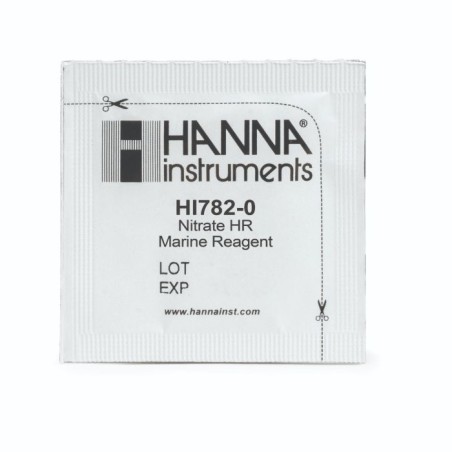 Marine Nitrate High Range Checker Reagents HI782-25, 25 Tests, Powder Packets | EnvMart