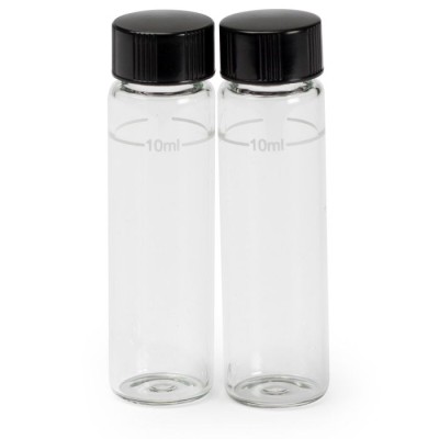 Glass Cuvettes and Caps Set for Checker HC Colorimeters, 10 ml Marked (2 Cuvettes + 2 Caps) | EnvMart