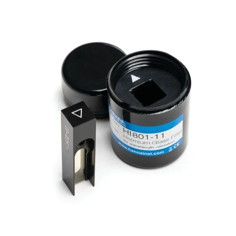 Holmium Oxide Glass Filter for Spectrophotometer Calibration, 10 mm Holder | EnvMart