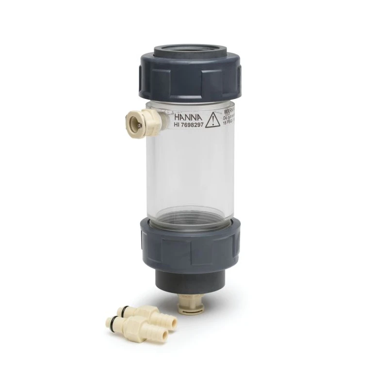 Long, Quick-Release Flow Cell for HI9829 Multiparameter Meter HI7698297 | EnvMart