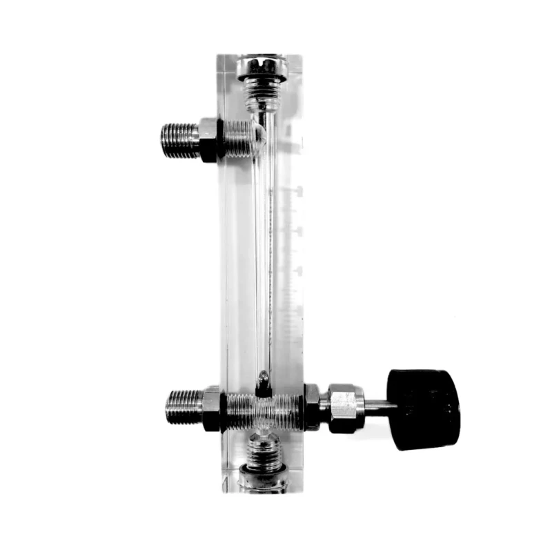 Acrylic Tube Rotameter for Air 0–20 LPM 1/4″ BSPM Control Valve | EnvMart
