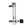Acrylic Tube Rotameter for Air, 0 to 5 LPM, 1/4" BSP(M) Rear Top & Bottom Connection, Integrated Inlet Control Valve