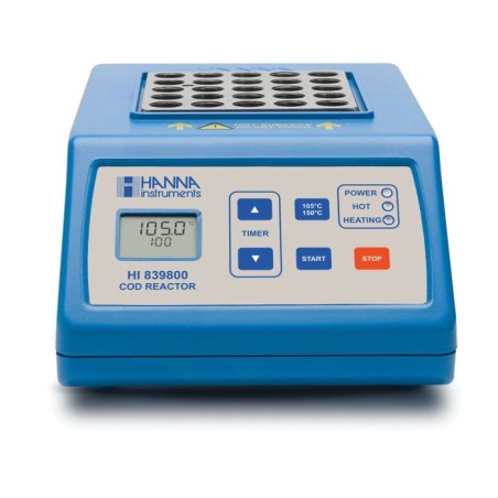 HI839800 COD Test Tube Heater, Digital Thermoreactor, 25 Vial Block, 250W | EnvMart