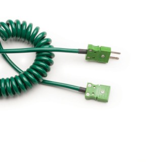 HI766EX Extension Cable for Thermocouple Probes, 1 m Coiled K-type | EnvMart
