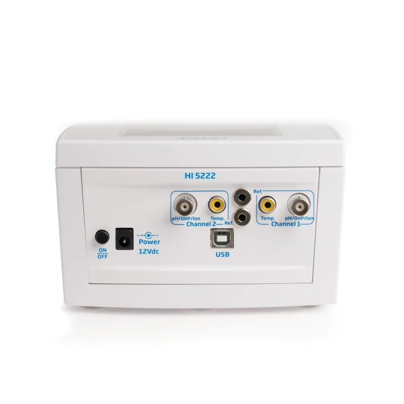 HI5222-02 Dual Channel Research Grade Benchtop pH/mV/ISE Meter, Data Logging, GLP | EnvMart