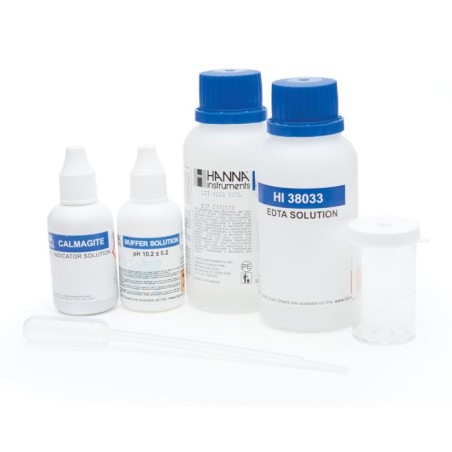 Total Hardness Test Kit HI38033, 0–30 gpg CaCO₃, 100 Tests, EDTA Titration | EnvMart