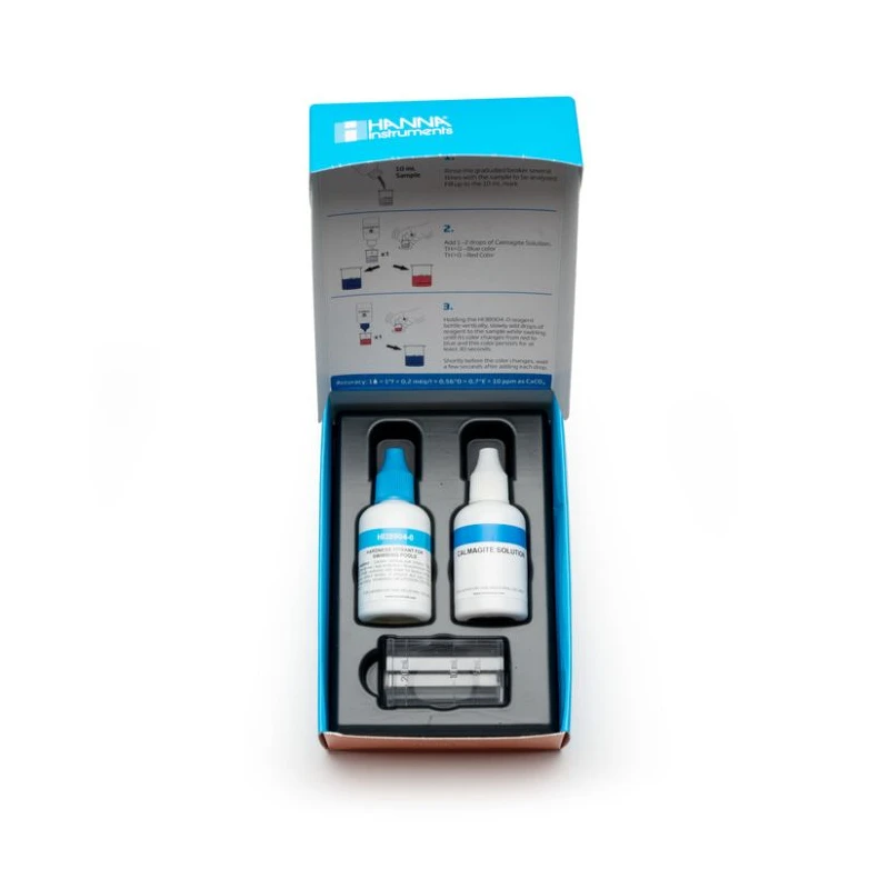 Pool Line Quick Total Hardness Chemical Test Kit HI38904, 0–800 ppm, Drop-Count Titration | EnvMart
