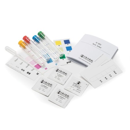 Hanna HI3895 NPK Soil Chemical Test Kit, 10 Tests Each, Laboratory Soil Testing | EnvMart
