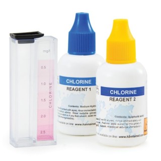 HI3831F Free Chlorine Test Kit, 0.0–2.5 mg/L, 50 Tests, DPD Colorimetric | EnvMart