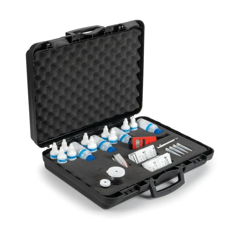 Hanna HI3817 Water Quality Test Kit – 6 Parameters, Electronic pH, 110 Tests | EnvMart