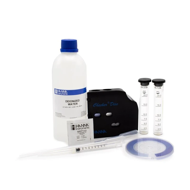 Phosphate Test Kit HI38061, Ascorbic Acid, Checker Disc, 0.00–50 mg/L, 100 Tests | EnvMart