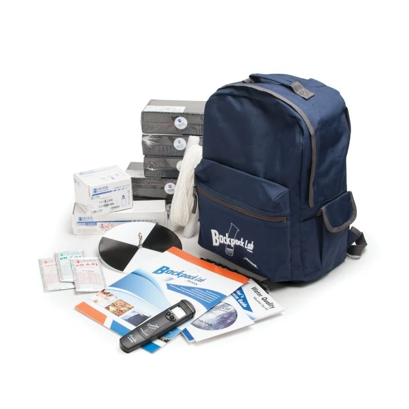 HI3817BP Backpack Lab Water Quality Educational Test Kit, Multi-Parameter | EnvMart