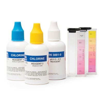 HI3887 Swimming Pool Chemical Test Kit | Free Chlorine & pH Analysis, 150 Tests | EnvMart