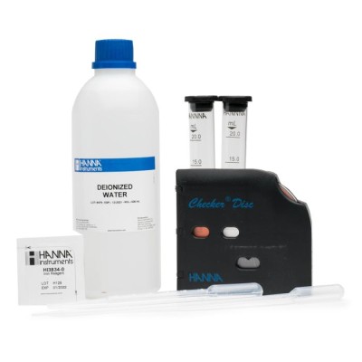HI38041 Iron (Fe²+ & Fe³+) High Range Checker Disc Chemical Test Kit 0.0–10.0 mg/L, 100 Tests | EnvMart