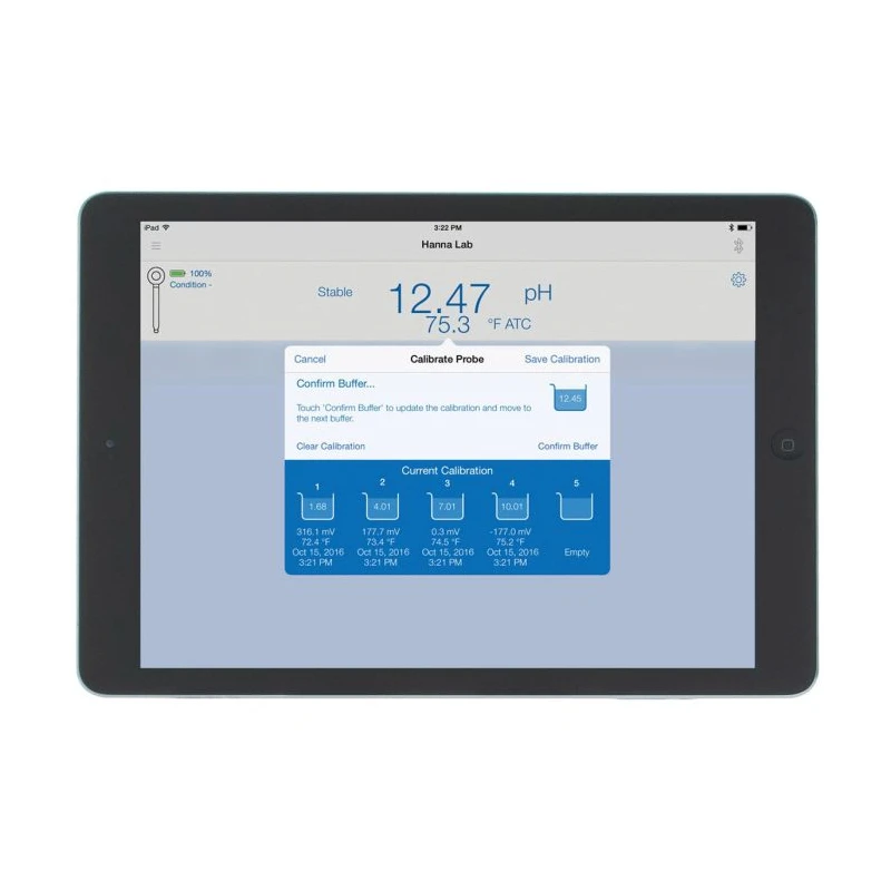 HALO Wireless Soil pH Electrode HI12922, Bluetooth, Glass, Temperature Sensor | EnvMart