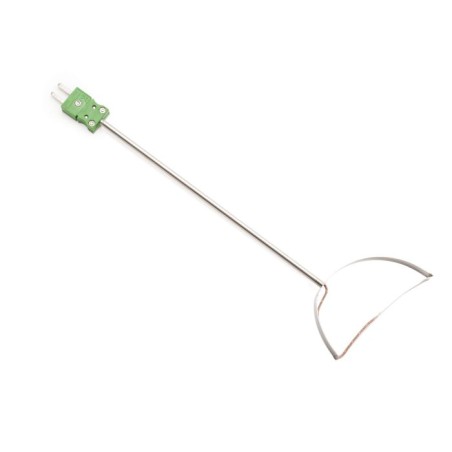 Roller Surface K-Type Thermocouple Probe HI766PA, 320°C Max, 280 mm, Stainless Steel | EnvMart