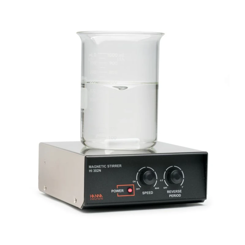 HI302N-1 Auto-Reverse Stainless Steel Mini Magnetic Stirrer, 2.5L, 100–1000 RPM | EnvMart