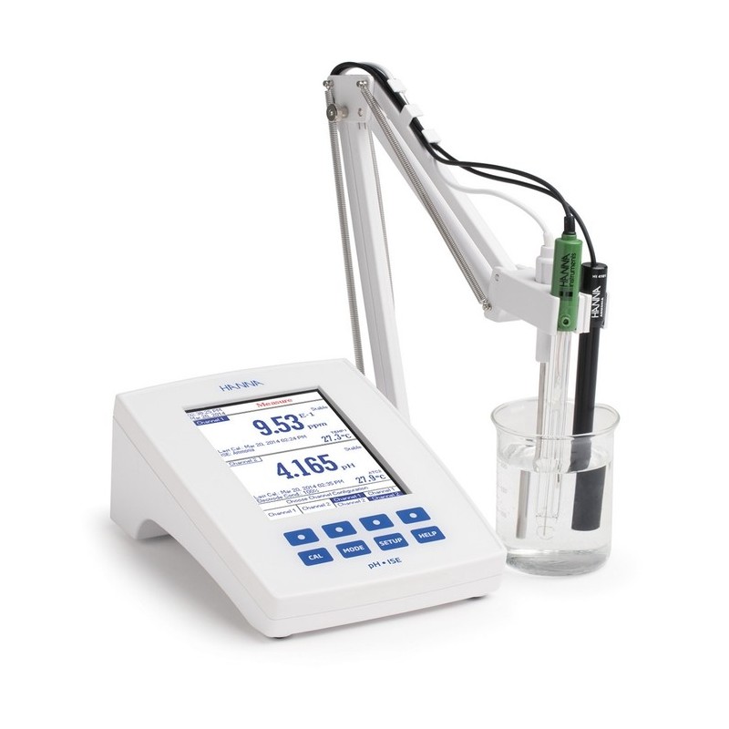 hanna-hi5222-laboratory-research-grade-two-channel-benchtop-ph-mv-ise-meter