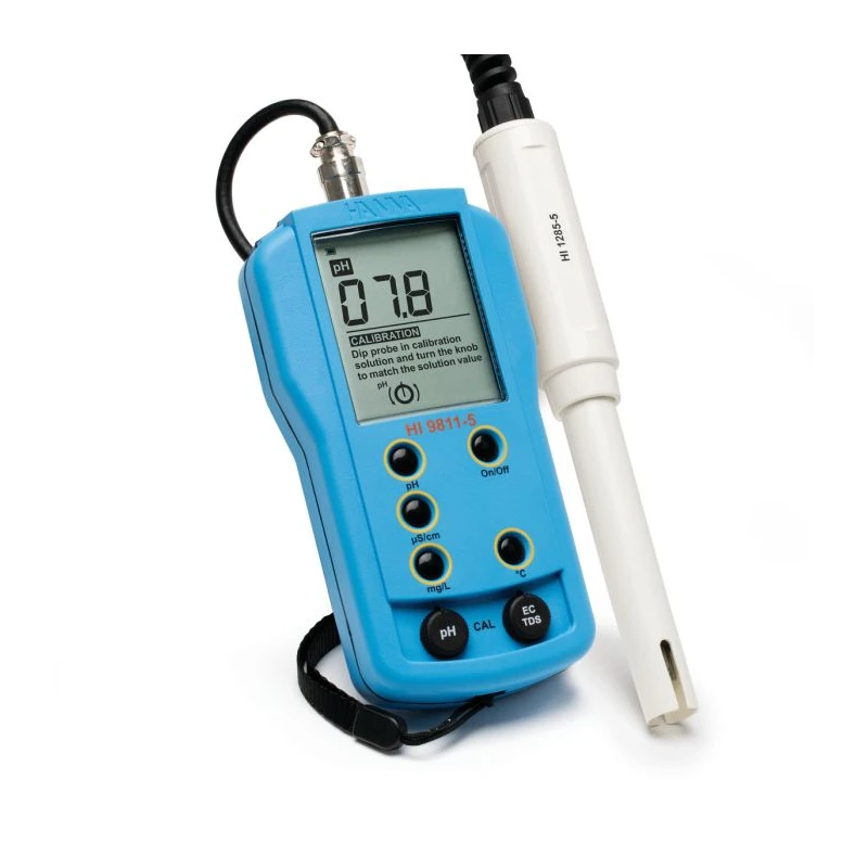 Hanna HI9811-51 Portable pH/EC/TDS/Temperature Meter, EC 0–6000 µS/cm, TDS 0–3000 ppm | EnvMart