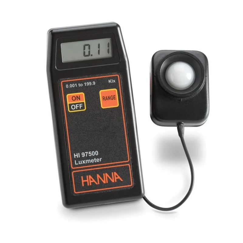 HI97500 Portable Lux Meter 0.001–199.9 Klux ±6% Accuracy Water-Resistant | EnvMart
