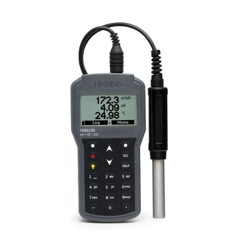 Hanna Instruments HI98199 Multiparameter pH/EC/DO Waterproof Meter, USB-C, IP67 | EnvMart