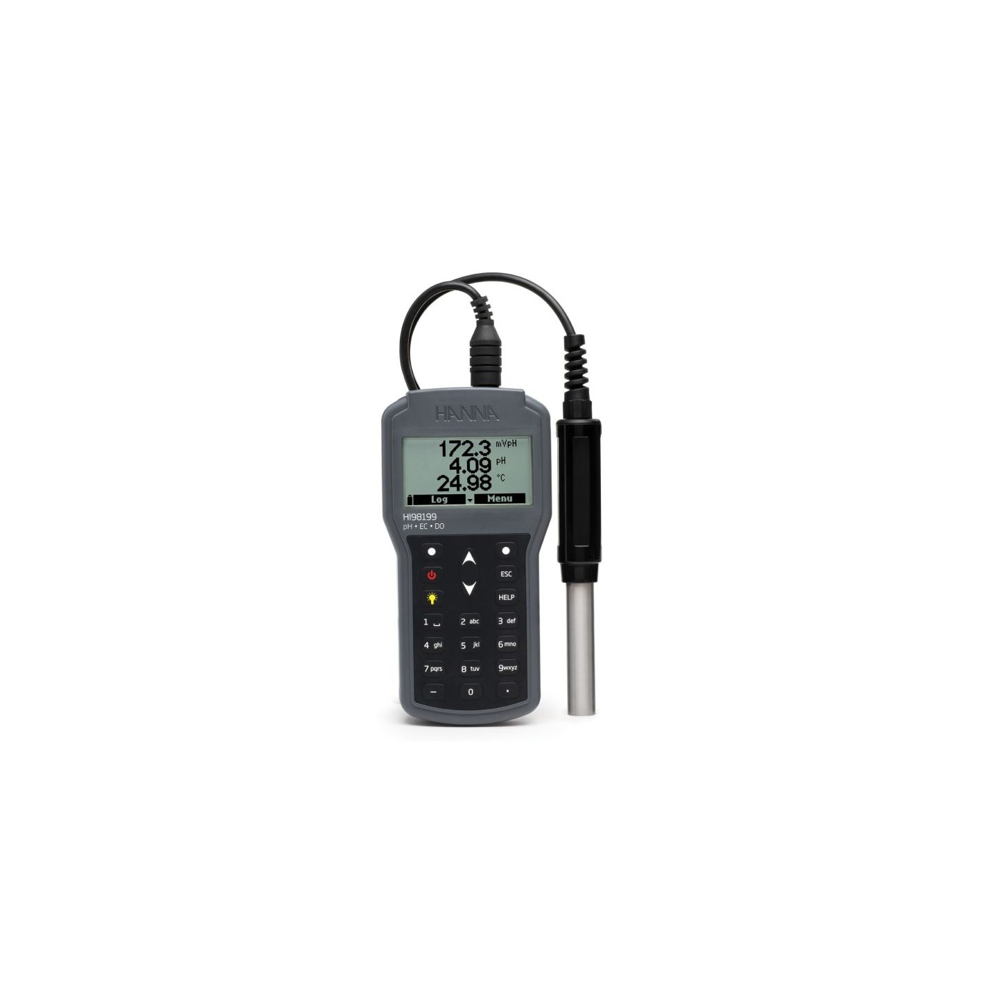 Waterproof Instruments Hanna Instruments HI98199 Multiparameter pH/EC/DO Waterproof Meter, USB ...