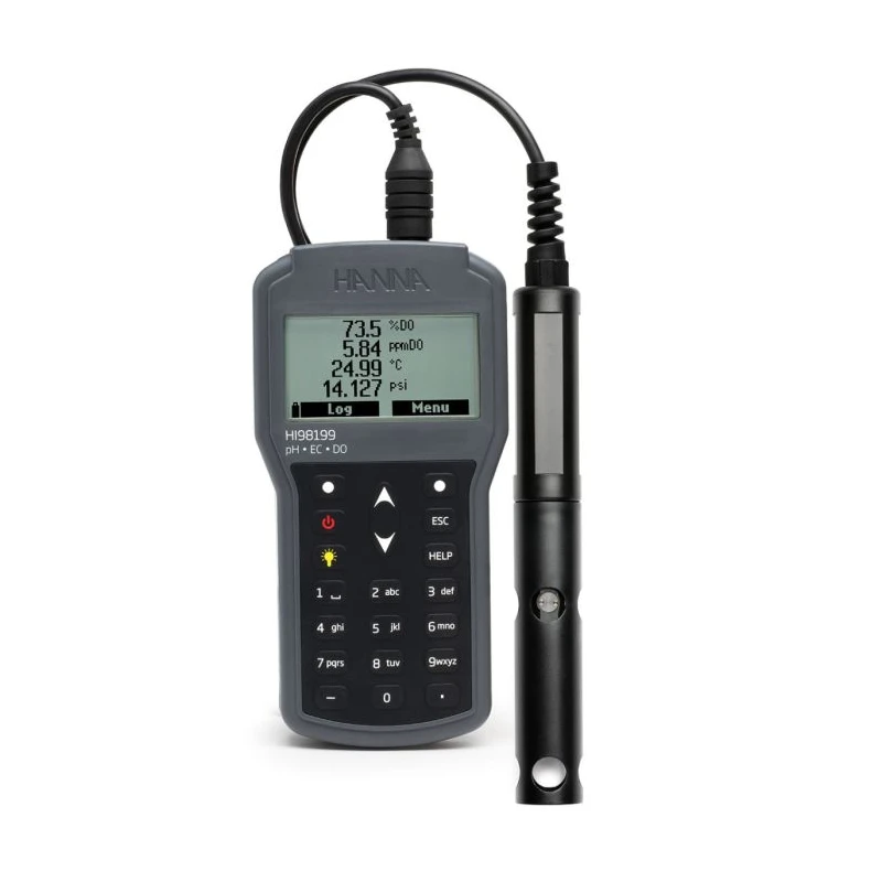 Hanna Instruments HI98199 Multiparameter pH/EC/DO Waterproof Meter, USB-C, IP67 | EnvMart