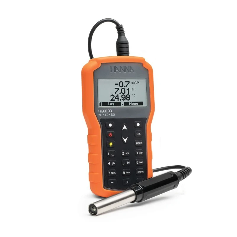 Hanna Instruments HI98199 Multiparameter pH/EC/DO Waterproof Meter, USB-C, IP67 | EnvMart