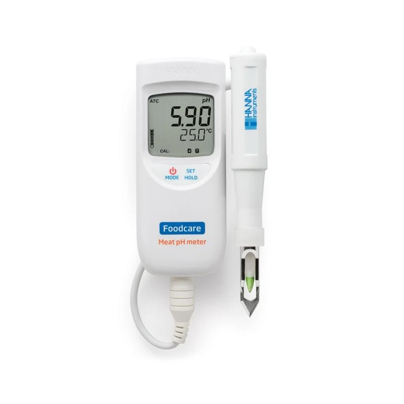 Portable Meat pH Meter HI99163 Foodcare, IP67, -2 to 16 pH, ±0.02 Accuracy | EnvMart