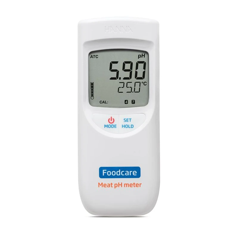 Portable Meat pH Meter HI99163 Foodcare, IP67, -2 to 16 pH, ±0.02 Accuracy | EnvMart