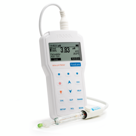 Hanna HI98169 Portable pH Meter for Wine with CPS Technology, USB Connectivity | EnvMart