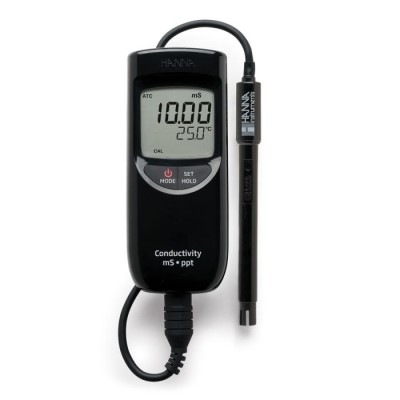 Portable HI99301 EC/TDS and Temperature Meter, High Range, IP67, EnvMart