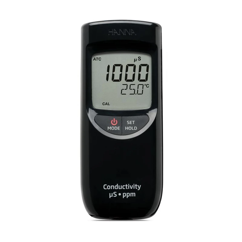 HI99300 Portable Low Range EC/TDS and Temperature Meter, IP67, 0–3999 µS/cm, 0–2000 ppm | EnvMart