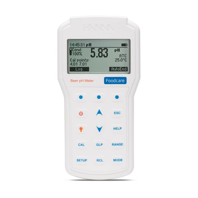 Professional Portable Beer pH Meter HI98167, IP67, FC2143 Electrode, USB Logging | EnvMart