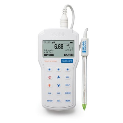 Hanna HI98164 Professional Yogurt pH Meter, IP67, Foodcare, FC2133 Electrode | EnvMart