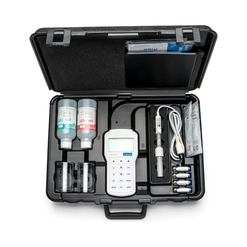 HI98162 Professional Portable Milk pH Meter with FC1013 Probe, IP67, Data Logging | EnvMart