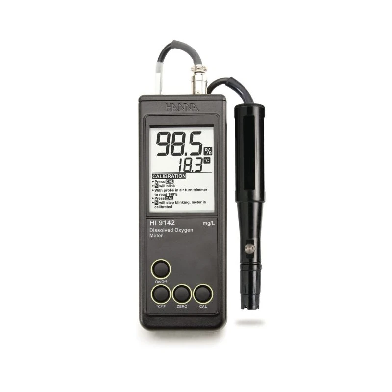 HI9142 Portable Dissolved Oxygen Meter, Waterproof, Polarographic, 0.0–19.9 mg/L Range | EnvMart