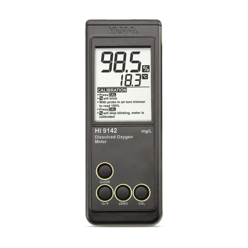 HI9142 Portable Dissolved Oxygen Meter, Waterproof, Polarographic, 0.0–19.9 mg/L Range | EnvMart